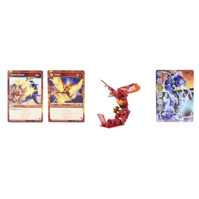 Bakugan Geogan, Talan, Geogan Rising, Figurine articulée et cartes à collectionner