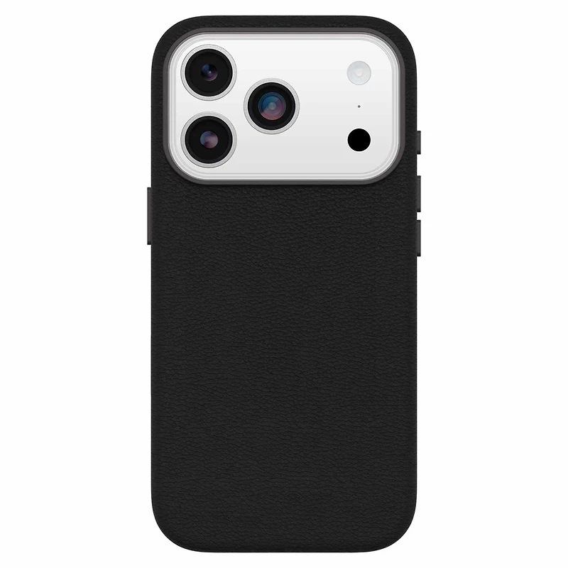 OtterBox Étui Symmetry Cactus Leather MagSafe avec Contrôle de la Caméra Noir Ash (Noir) pour iPhone Air