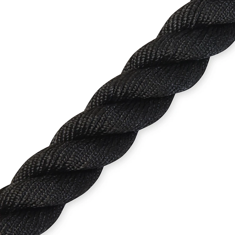SPRI Battle Rope - Weighted Rope for Strength Training,Durable Conditioning Rope - 18ft Long with 1.5" Thickness,Black