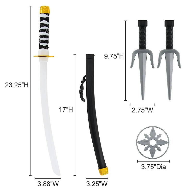 Trousse d'accessoires d'armes Ninja La trousse d'armes Ninja