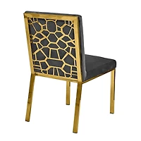 Canadian Chicago Gold Dining Chair (Set of 2)