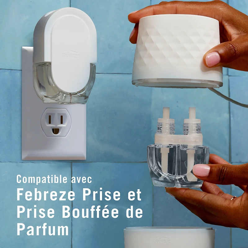 Assainisseur d’air à brancher Febreze, recharge d’huile parfumée qui combat les odeurs, parfum Croustade aux canneberges, 4 recharges