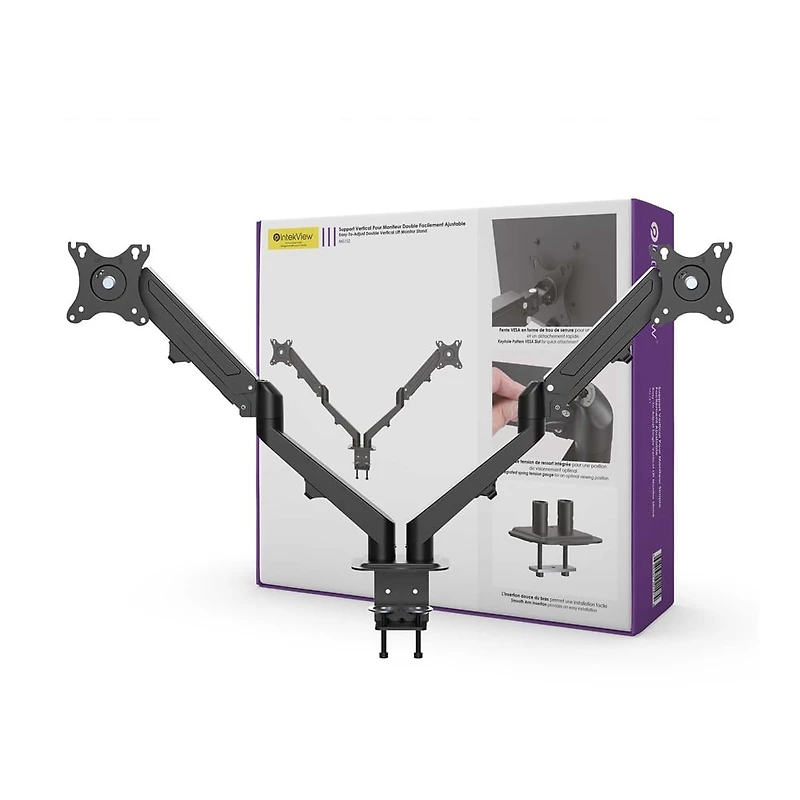IntekView Dual Monitor Mount with Gas Spring
