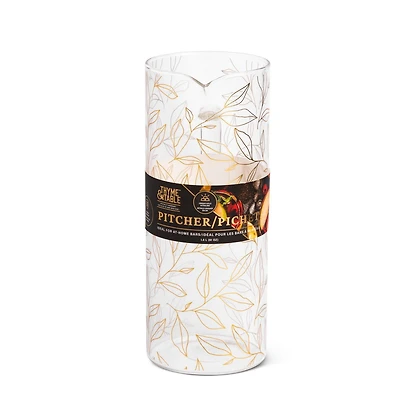 Pichet en verre Thyme & Table 1,5 L ustensiles de bar