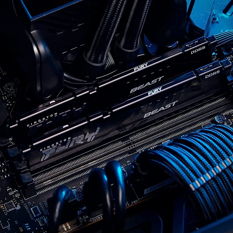 Kingston Fury Beast  64GB 5200MT/s DDR5 CL40 XMP 3.0 Ready Computer Memory, Kit of 2 (KF552C40BBK2-64)