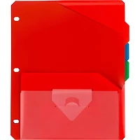 Intercalaires Five Star Flex à 3 Onglets Avec Pochette Pour Notes