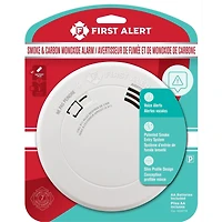 First Alert RC700VA détecteur mince alimenté par batterie de fumée et de monoxyde de carbone avec l’endroit de voix et la sonde photoélectrique