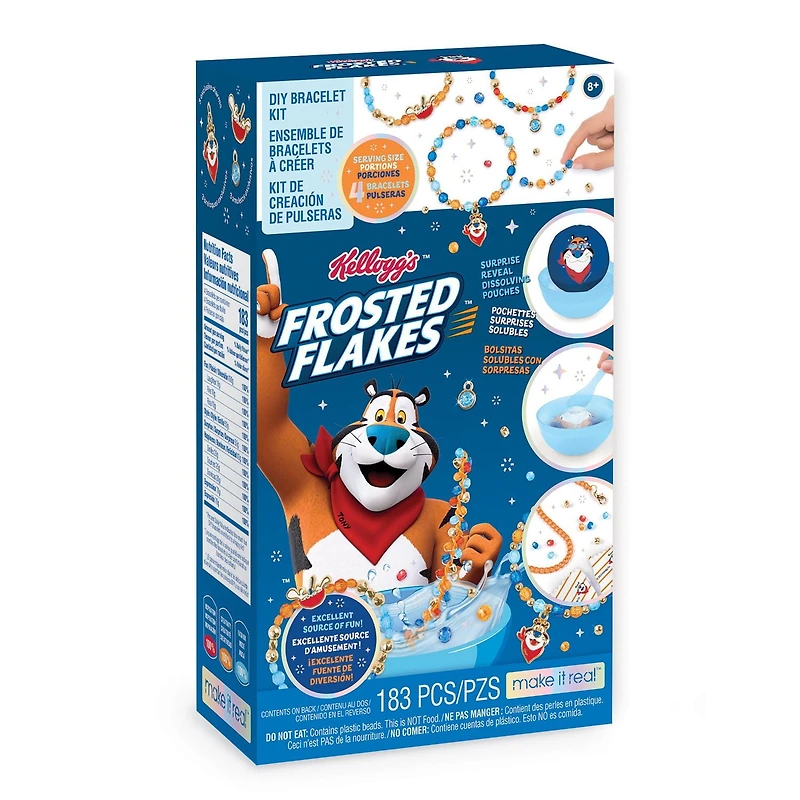 Kit de fabrication de bracelets de céréales Frosted Flakes de Kellogg's pour enfants de 8 ans et plus