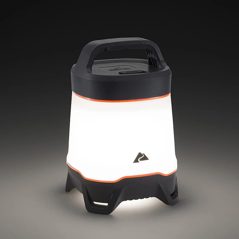 Ozark Trail 1000 Lumen Lantern - LED Camping Light, 275-Hour Runtime, Orange & Gray, Ozark Trail Lantern
