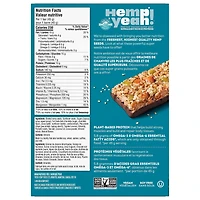 Hemp Yeah Barres Chocolat Noir, Amandes, Sel de Mer