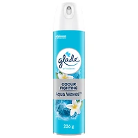 Glade® purificateur d’air et éliminateur d’odeurs en aérosol, vagues d’eau vivifiantes 226 g