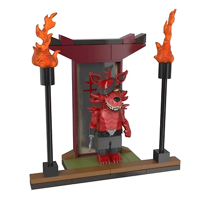 McFarlane Five Nights at Freddy's Le Temple du Renard avec Samurai Foxy Ensemble Micro