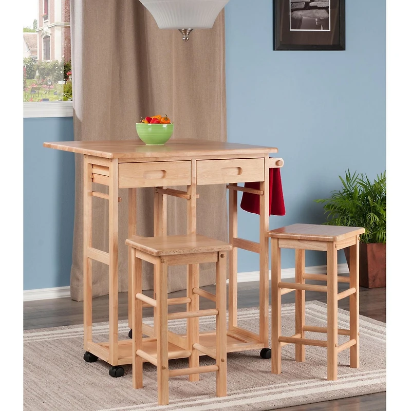 Winsome Suzanne 3-Pc Space Save Set, Natural