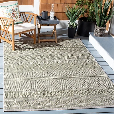 SAFAVIEH Courtyard Altan Tapis Intérieur/Extérieur à Chevrons