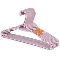 Neatfreak Plastic Clothes Hanger, pack of 10, Mauve Splash