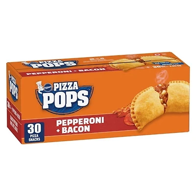 Pillsbury Pizza Pops Pepperoni + Bacon Pizza Snacks, 30 pizza snacks, 2.85 kg
