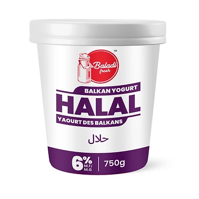 Yogourt halal Baladi Fresh, style balkanique