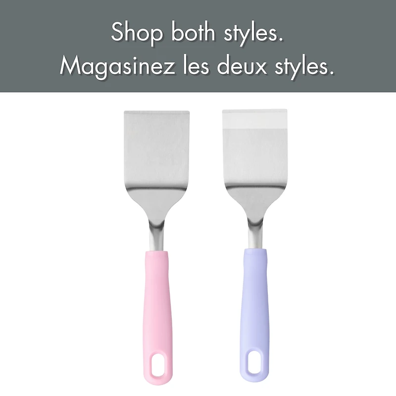 Spatule à dessert et à brownies en acier inoxydable Tout pour célébrer mauve, outil de pâtisserie pour Pâques