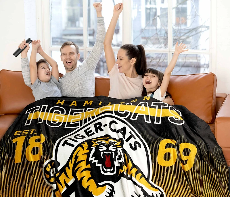 CFL Hamilton Tigercats Family Blanket, 62" x 90"