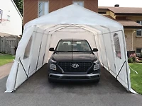 Car Shelter 11 ft. X 16 ft. in White