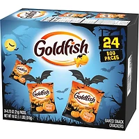 Pepperidge Farm(R) Goldfish(R) Cheddar Crackers, Halloween Multipack LTO (24 x 21g), GF Multipack Halloween LTO