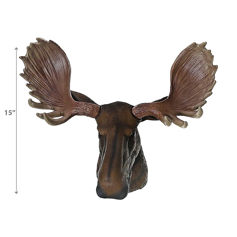 IH Casa Decor Polyresin Moose Head Baron 15"