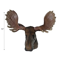 IH Casa Decor Polyresin Moose Head Baron 15"