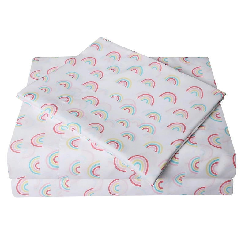 Ensemble de draps à imprimé en microfibre douce facile à nettoyer pour enfants Mainstays Tailles: 1 place, 2 places et grand lit