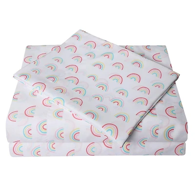 Ensemble de draps à imprimé en microfibre douce facile à nettoyer pour enfants Mainstays Tailles: 1 place, 2 places et grand lit