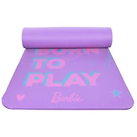 Tapis d’exercice 10 mm Barbie de Mattel – 61 cm x 152,4 cm – Violet