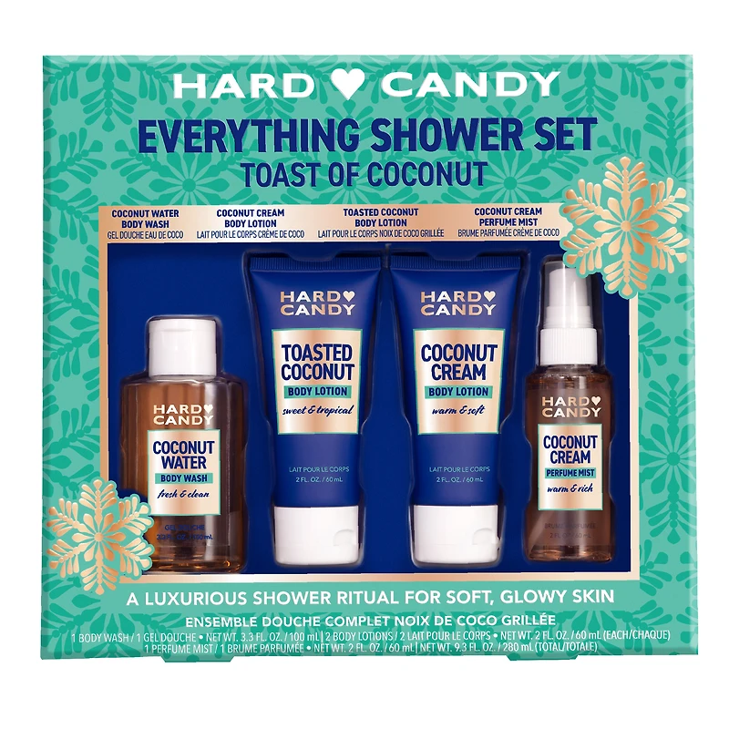 Hard Candy Coffret-cadeau Everything Shower, Toast à la noix de coco