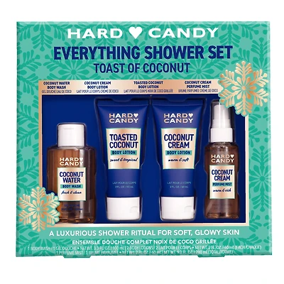 Hard Candy Coffret-cadeau de douche Toast of Coconut Everything – 4 pièces