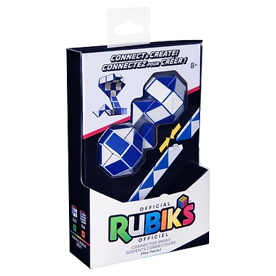 Rubik's Connector Snake, Coffret de deux casse-têtes Cubes 3D, Jeu à manipuler antistress, Jeu Cube, Jeu de voyage, Idée de cadeau, pour adultes et enfants à partir de 8 ans