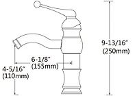 American Imaginations AI- 16,34 pouces Ensemble de vasque blanc au-dessus du comptoir W pour robinet central à 1 trou