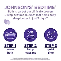 Johnson's Baby Bedtime Bath Wash, Baby Wash and Cleanser, Large, 800 mL