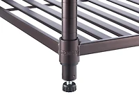 TRINITY 3-Tier Slat Shelving Rack | 36” X 14” X 35” | Dark Bronze