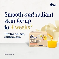 Nair Cire Divine Microwave No Strip Resin Wax for Legs & Body, Tahitian Gardenia, 400g