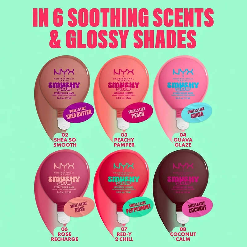 NYX Professional Makeup Smushy SOS, Masque à Lèvres Hydratant