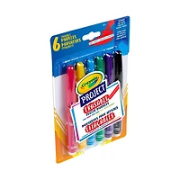 Crayola Project Erasable Poster Markers, 6 Count, Bold colours that you can erase