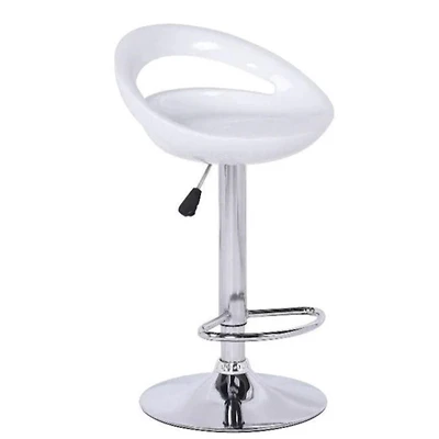 Meuble de rangement rond Take Me Home Alysa blanc à 4 niveaux