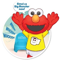 Sesame Street Potty Time Elmo 12-Inch Sustainable Plush Stuffed Animal, Sounds and Phrases, Potty Training Tool