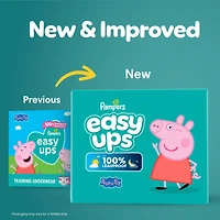 Sous-vêtements d’entraînement Pampers Easy Ups à l’effigie de Peppa Pig, taille 6 (4T/5T)