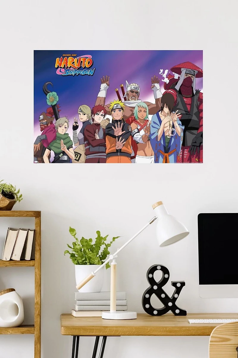 Naruto Shippuden - Together Wall Poster, 22.375" x 34"