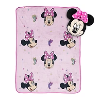 Minnie Mouse Ensemble d'Oreiller Nogginz et Couverture de Voyage