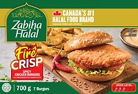 Burgers de Poulet Épicées Panées Piquant Croquant Zabiha HalalMC 700g
