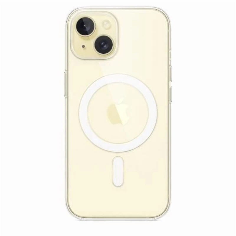Apple Coque Transparente iPhone 15 avec MagSafe NB-24M