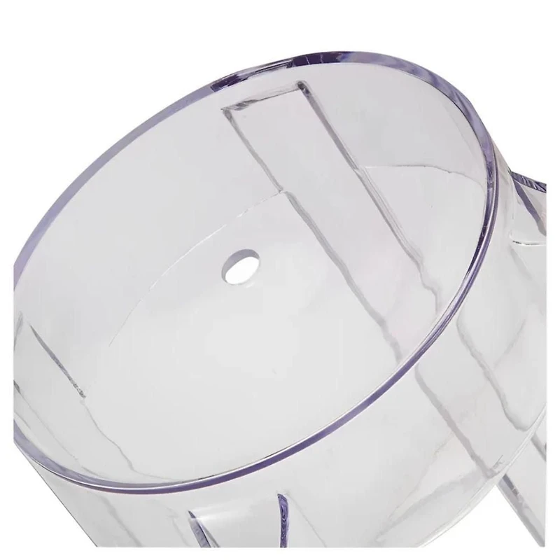 Heavenly Collection Clear Plastic Bar Stool