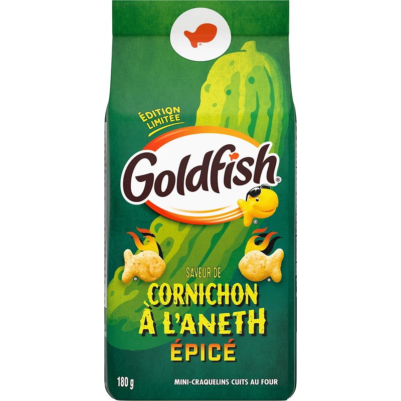 Craquelins GoldfishMD Cornichons à l’aneth épicés (sachet de 180 g)