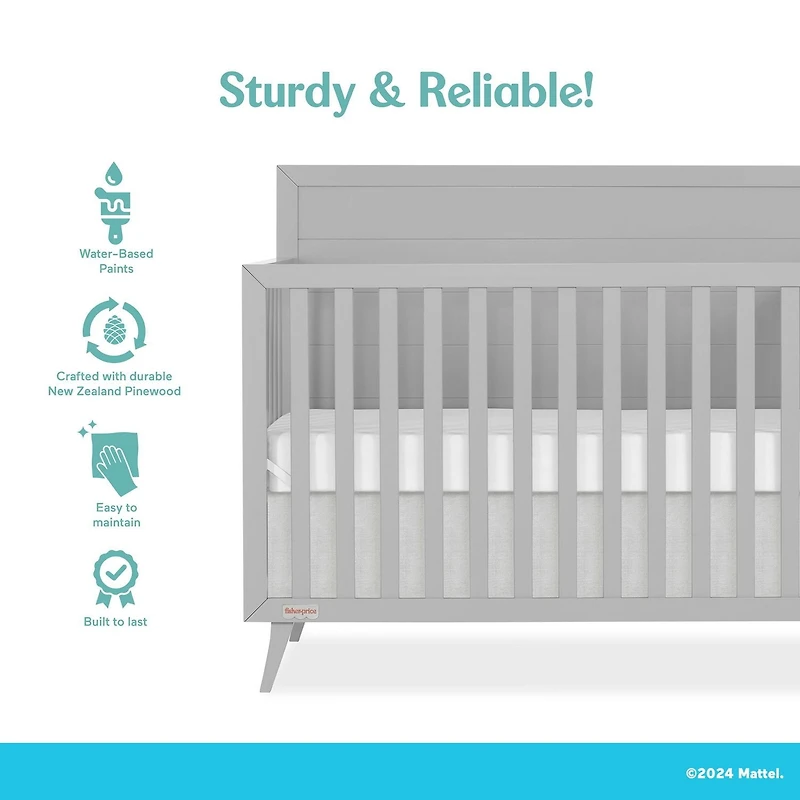Fisher-Price by Dream On Me Sanibel 5-in-1 Convertible Crib