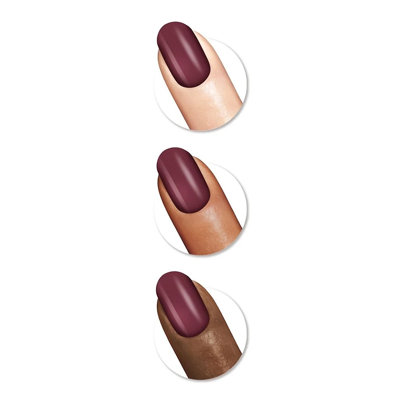 Sally Hansen - Salon Effects® Perfect Manicure™ oval-shaped press-on nails - includes 24 premium fake nail, nail file, wooden stick, prep pad, adhesive tabs and nail glue, Premium ready to wear nails